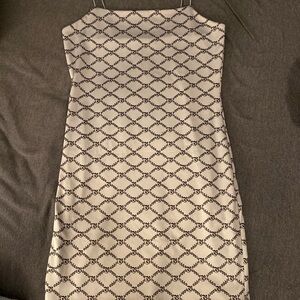 Forever 21 Black Sheath Midi Dress Bateau Neckline